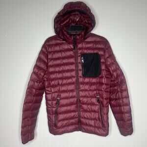 Calvin Klein Puffer Jacket Women's Small Premium Down Packable Lightweight Hood